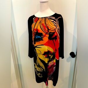 Eva Varro Black Colorful Tunic XL ; New Never Worn